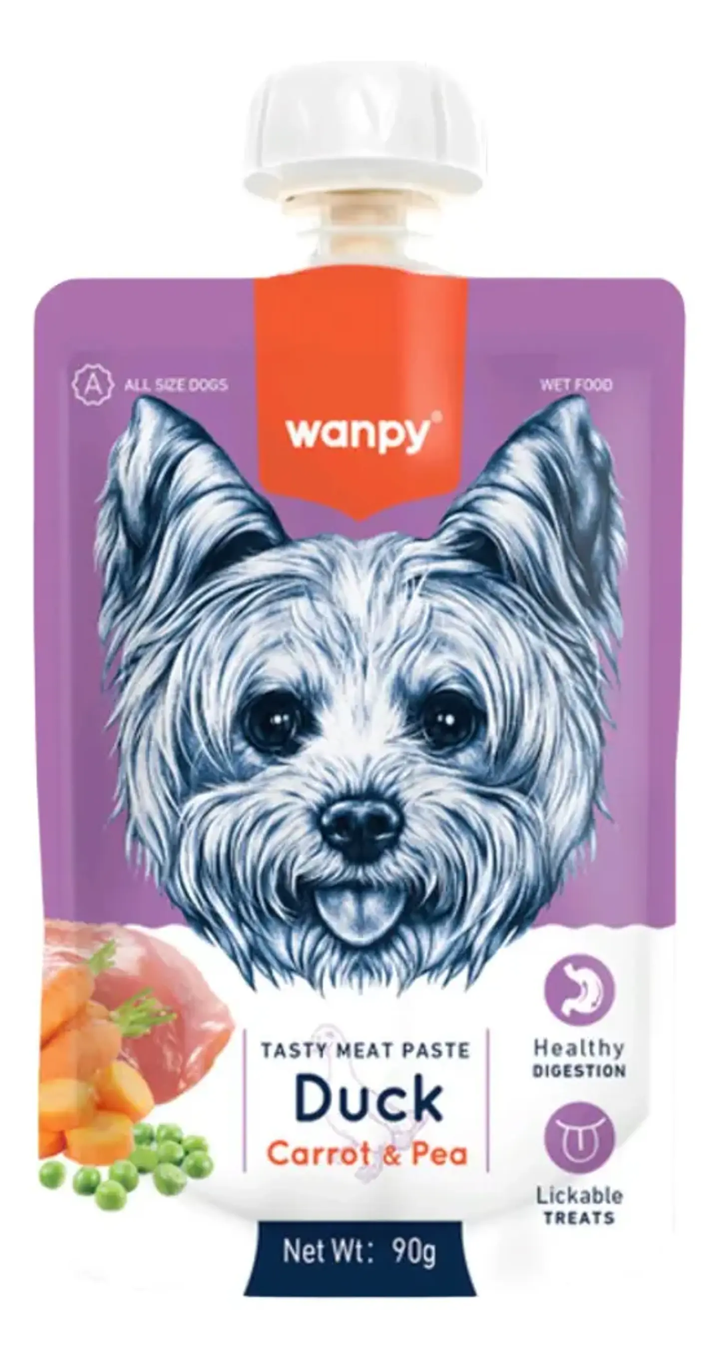 Wanpy Snacks De Pato para Perro 100 Gr 1