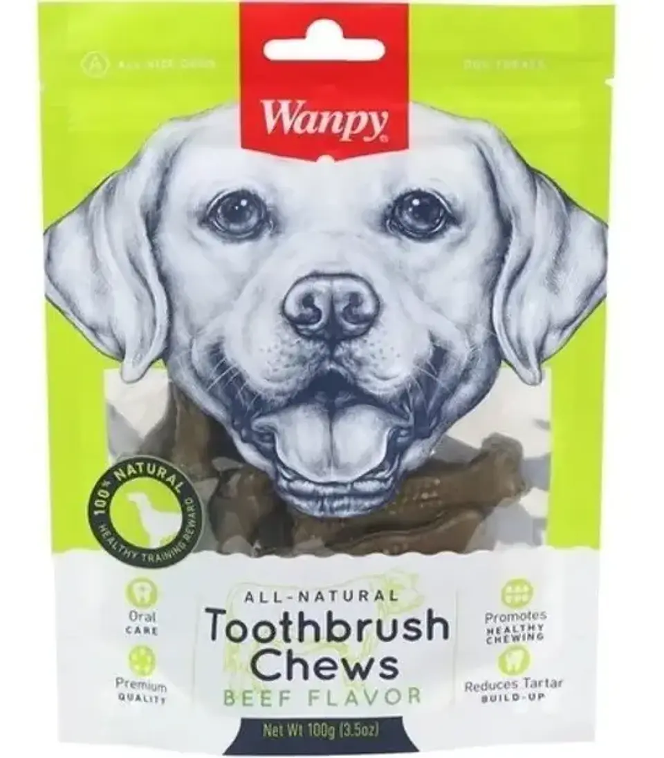 Wanpy Cuidado Bucal Masticable Perro-sabor Vacuno-100 Gr 1
