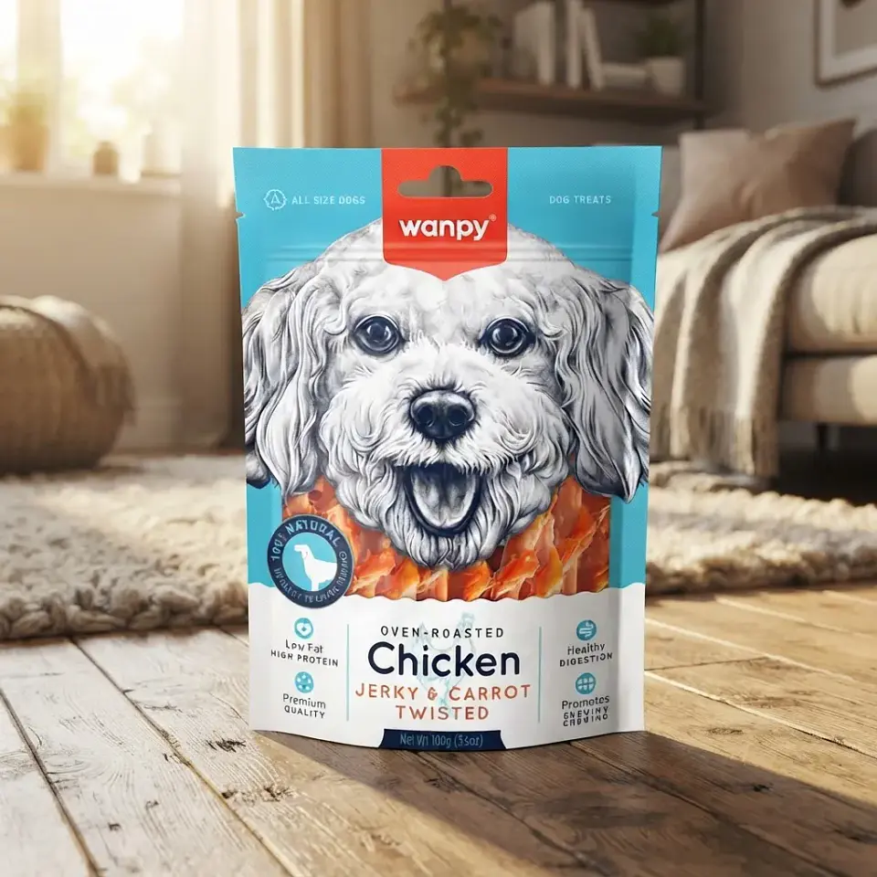 Wanpy Snack Premium Perro-pollo Chicken Jerky Carrot-100 Gr 3