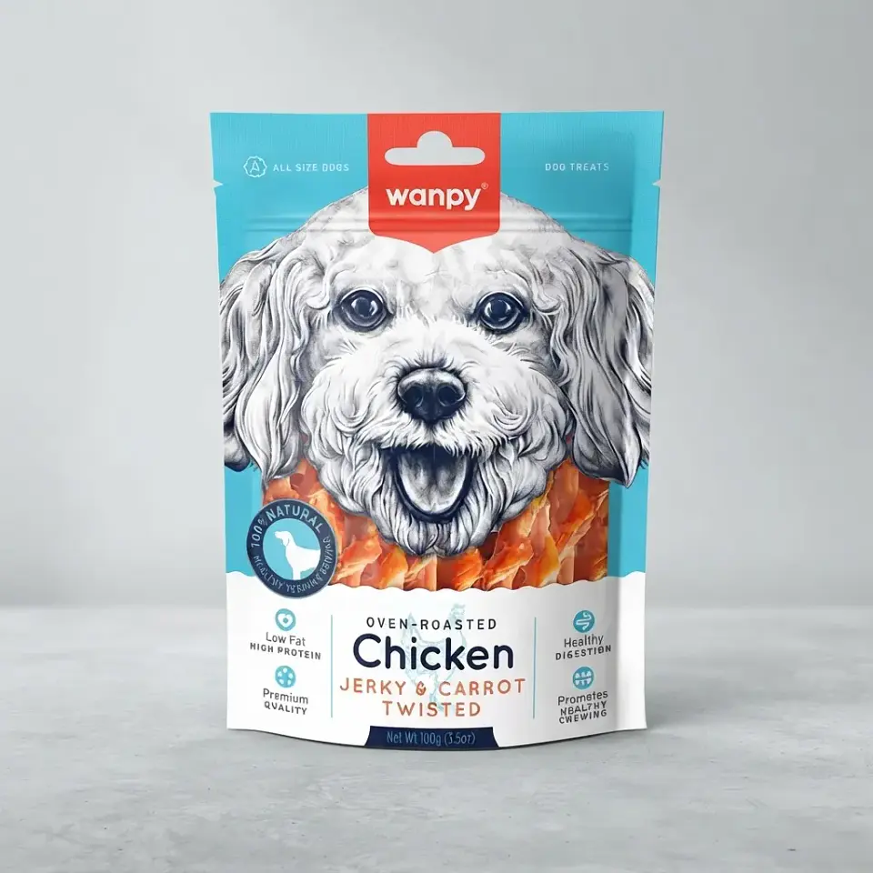 Wanpy Snack Premium Perro-pollo Chicken Jerky Carrot-100 Gr 4