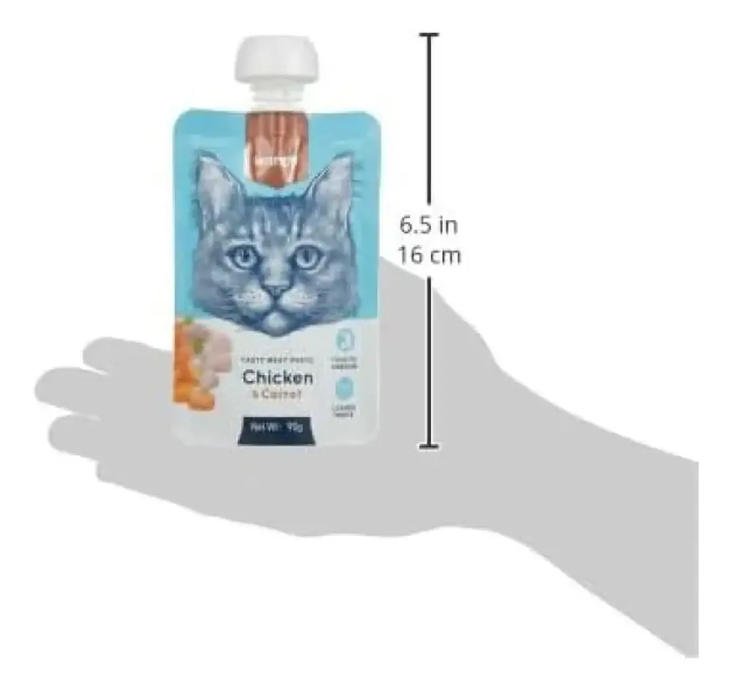 Wanpy Tasty Meat Paste Cat Chicken y Carrot 90 Gr 2