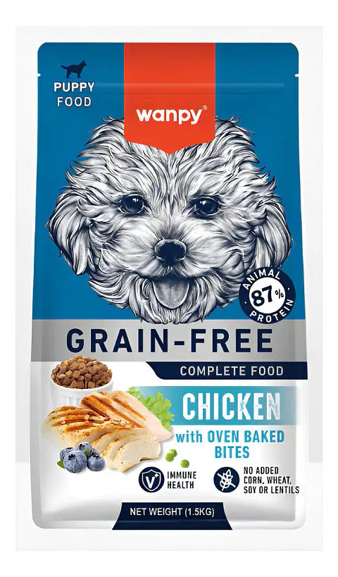Wanpy Alimento Completo Grain Free Puppy 1.5 Kg Sabor Pollo