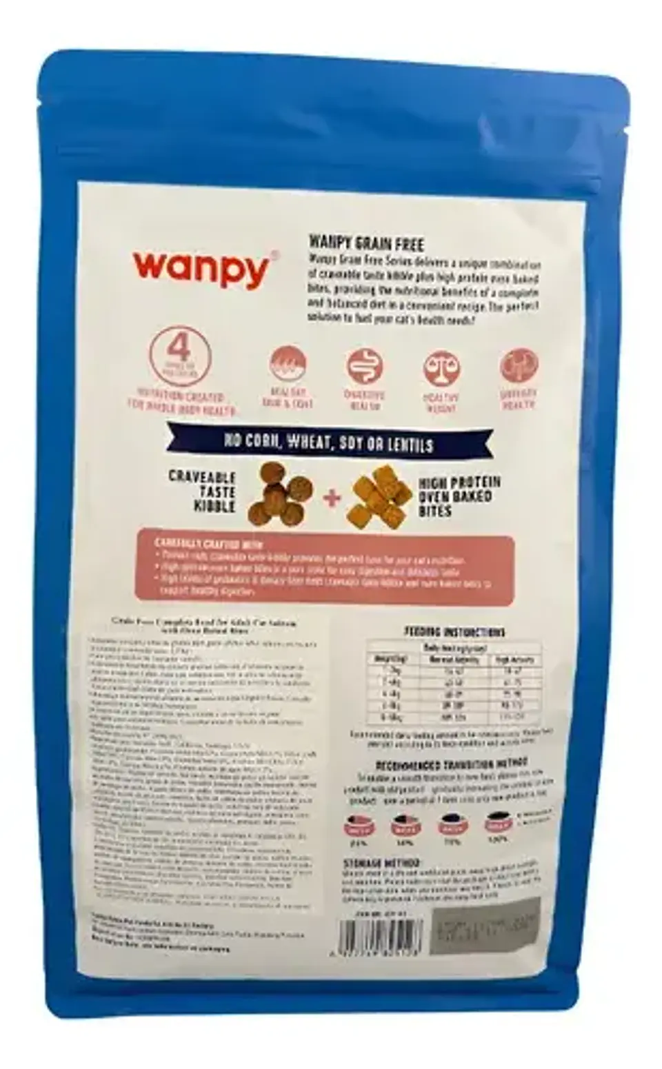 Wanpy Gato Adulto Salmón 1.5kg Alimento Seco Grain Free 2