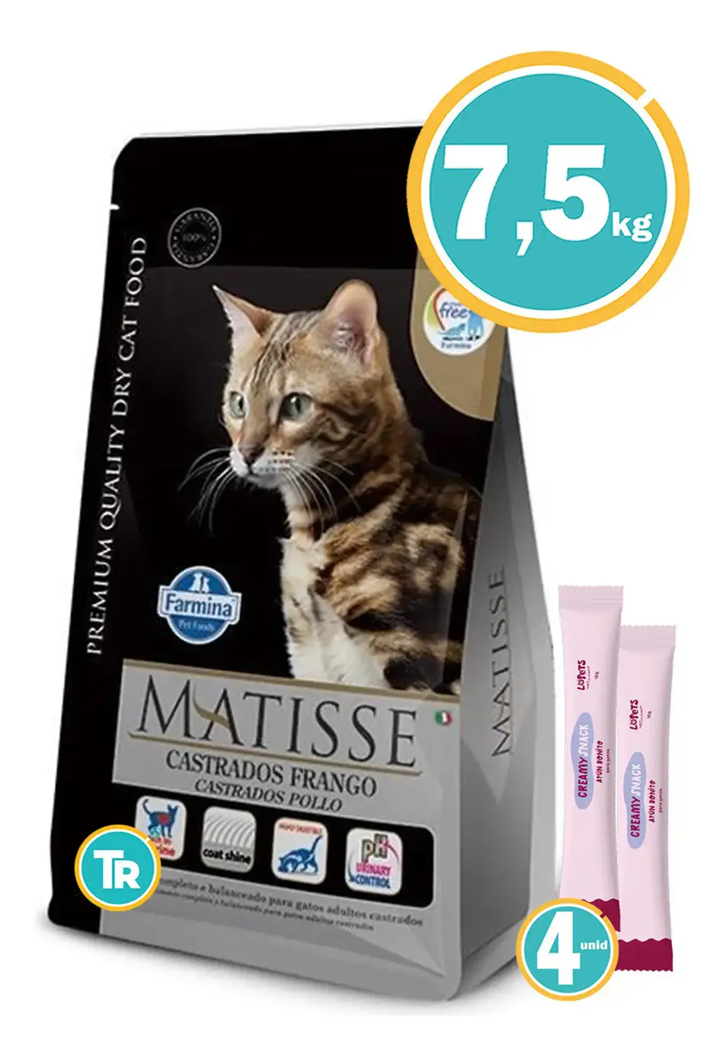Matisse Alimento Seco Premium Gato Adulto Esterilizado Pollo 7.5 Kg 4