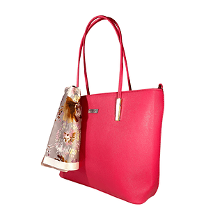 Cartera Tote Alleri Grande Rosa (capacidad para Pc)