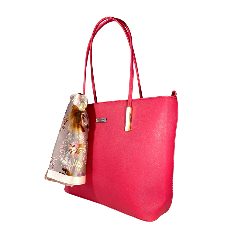 Cartera Tote Alleri Grande Rosa (capacidad para Pc) 2