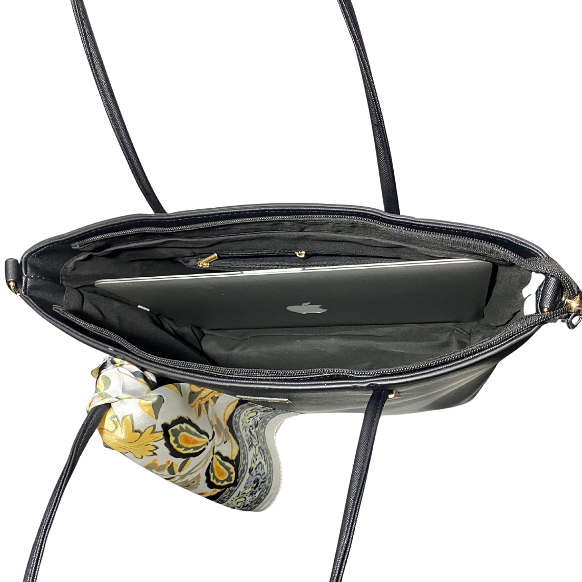 Cartera Tote Alleri Grande Negro (capacidad para Pc) 6