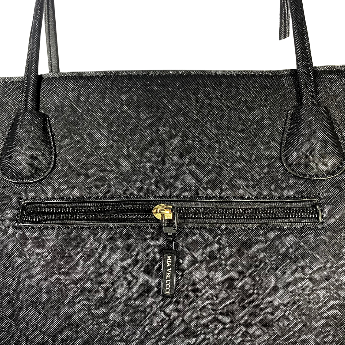 Cartera Tote Alleri Grande Negro (capacidad para Pc) 4