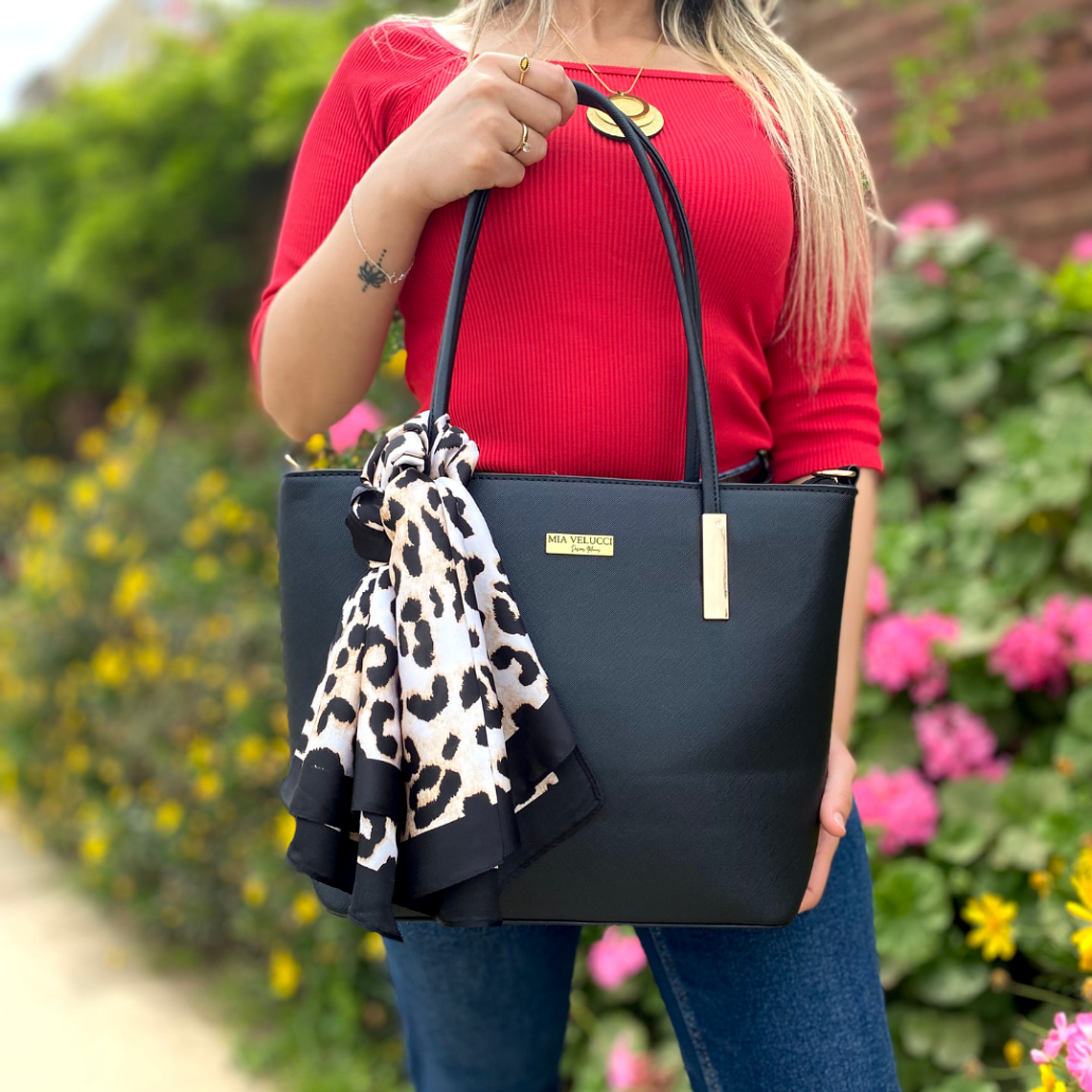 Cartera Tote Alleri Negra 8