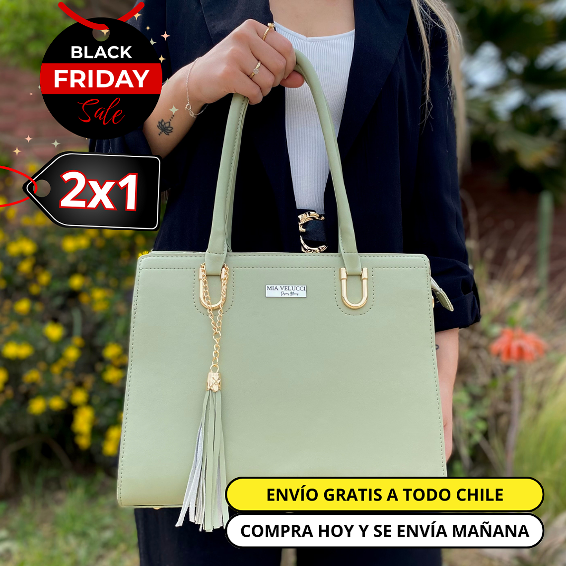 Cartera Giada Verde  1