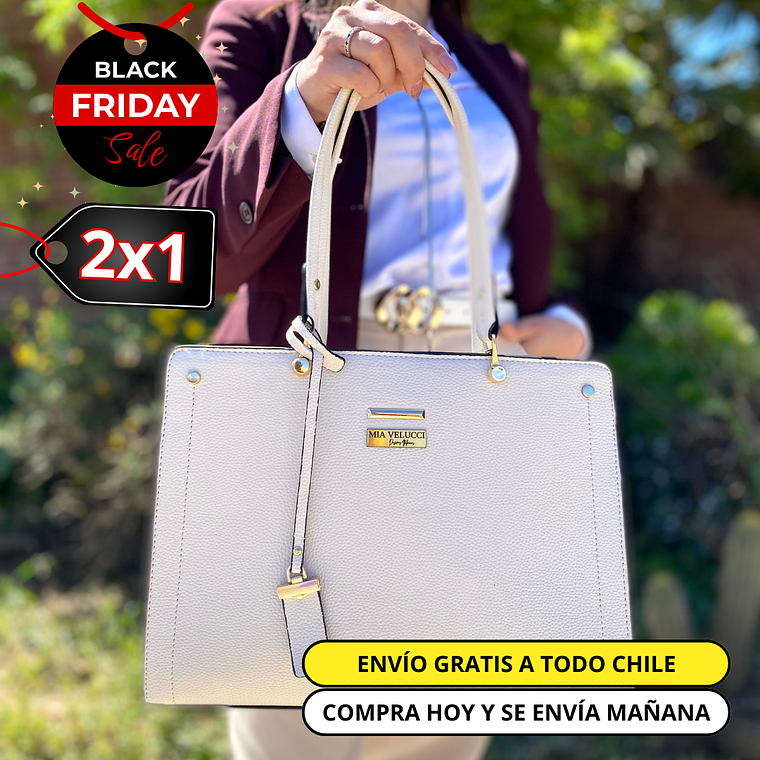 Cartera Grand Lusso Blanca 1