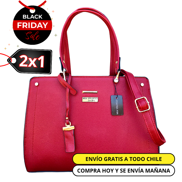 Cartera Grand Lusso Roja 1