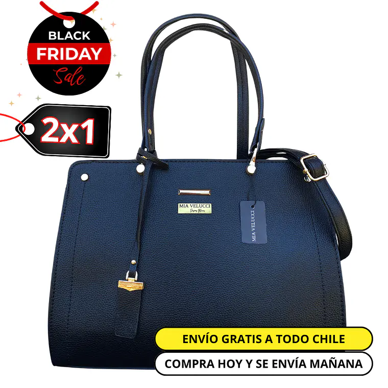 Cartera Grand Lusso Negra 1