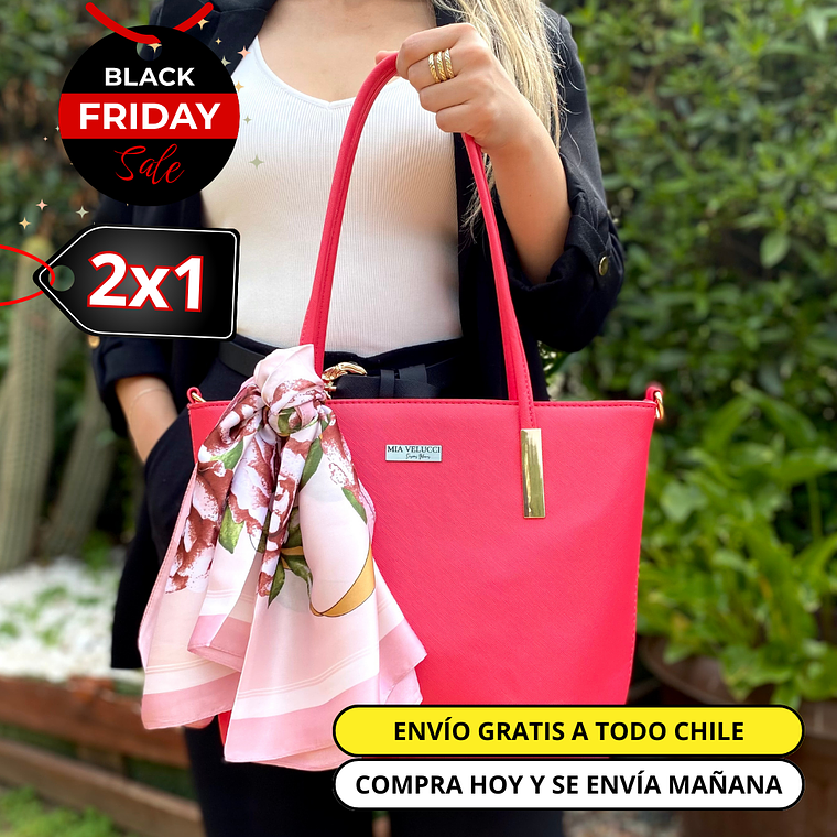 Cartera Tote Alleri Rosa 1