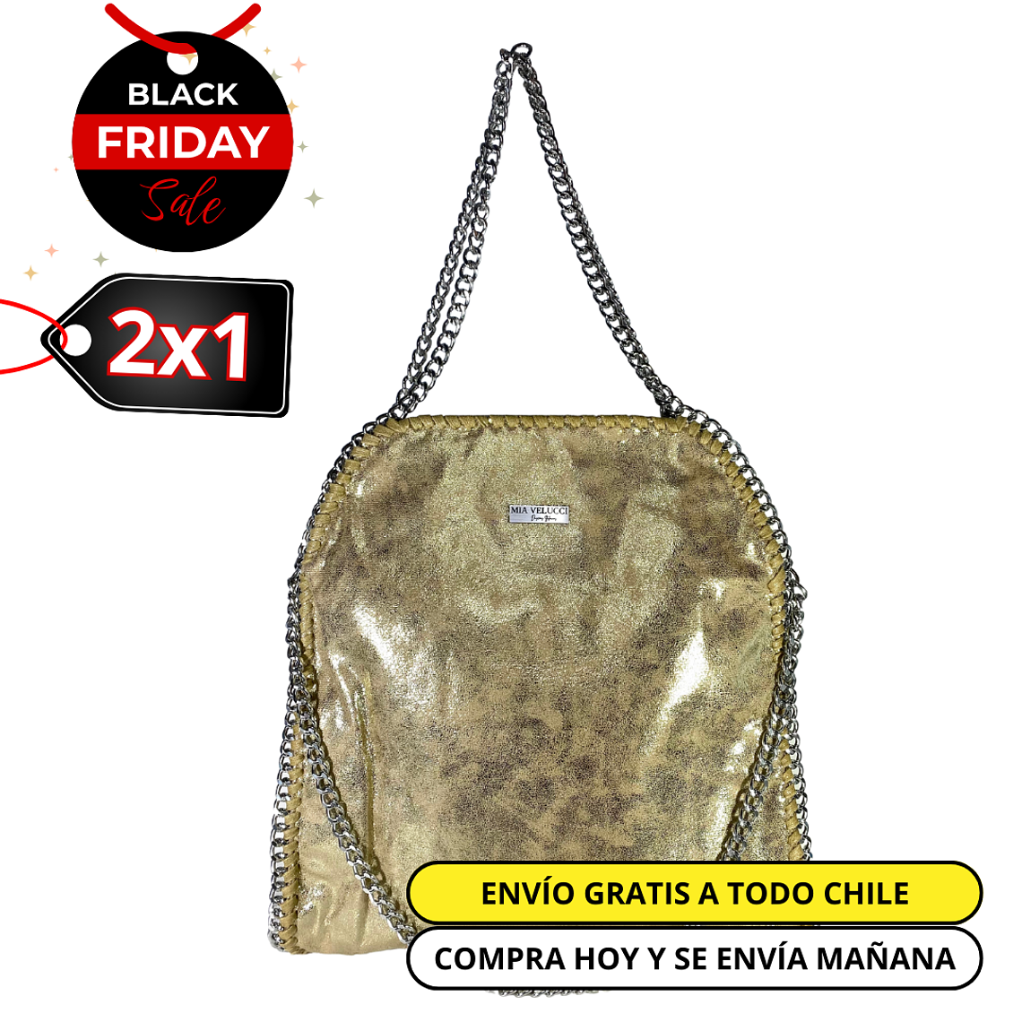 Cartera Venezia Dorado 1