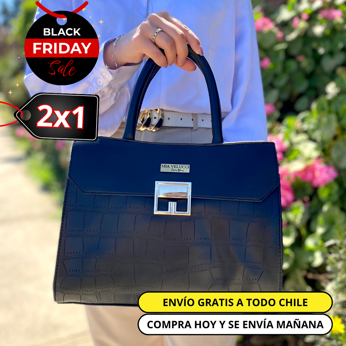 Cartera Firenze Negra 1