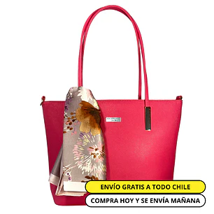 Cartera Tote Alleri Grande Rosa (capacidad para Pc)