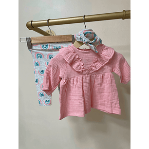 Conjunto 3 piezas rosa