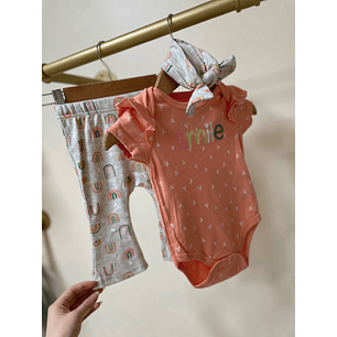 Conjunto 3 piezas bebé flare 