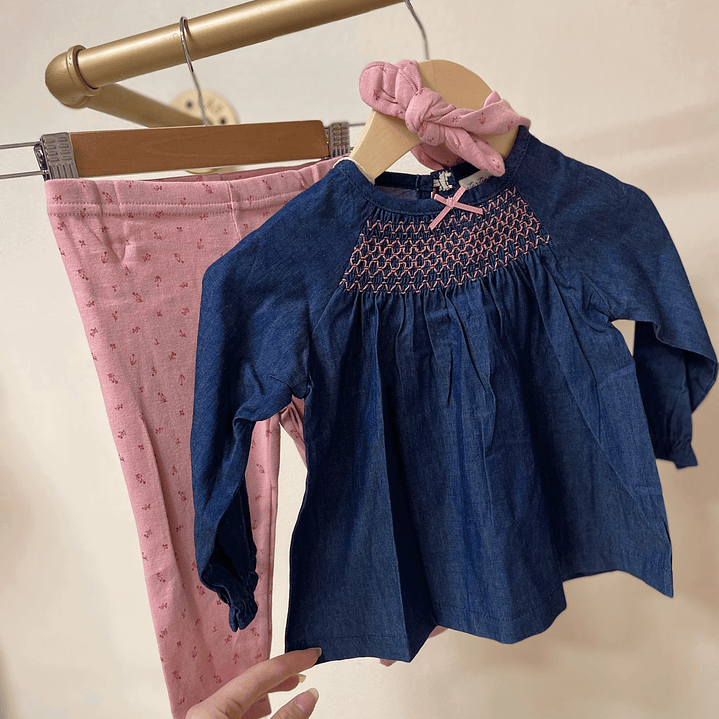 Set mezclilla rosa 1