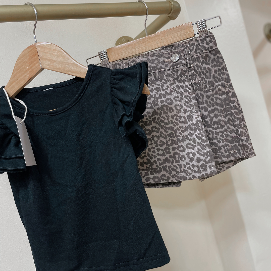 Polera + falda short print  1