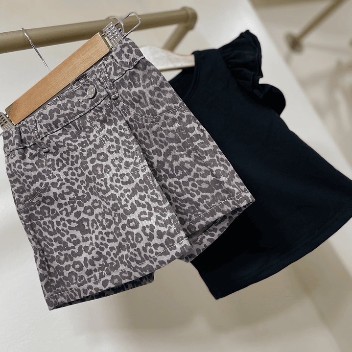 Polera + falda short print  2