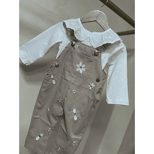 Jardinera pantalón + polera vintage 