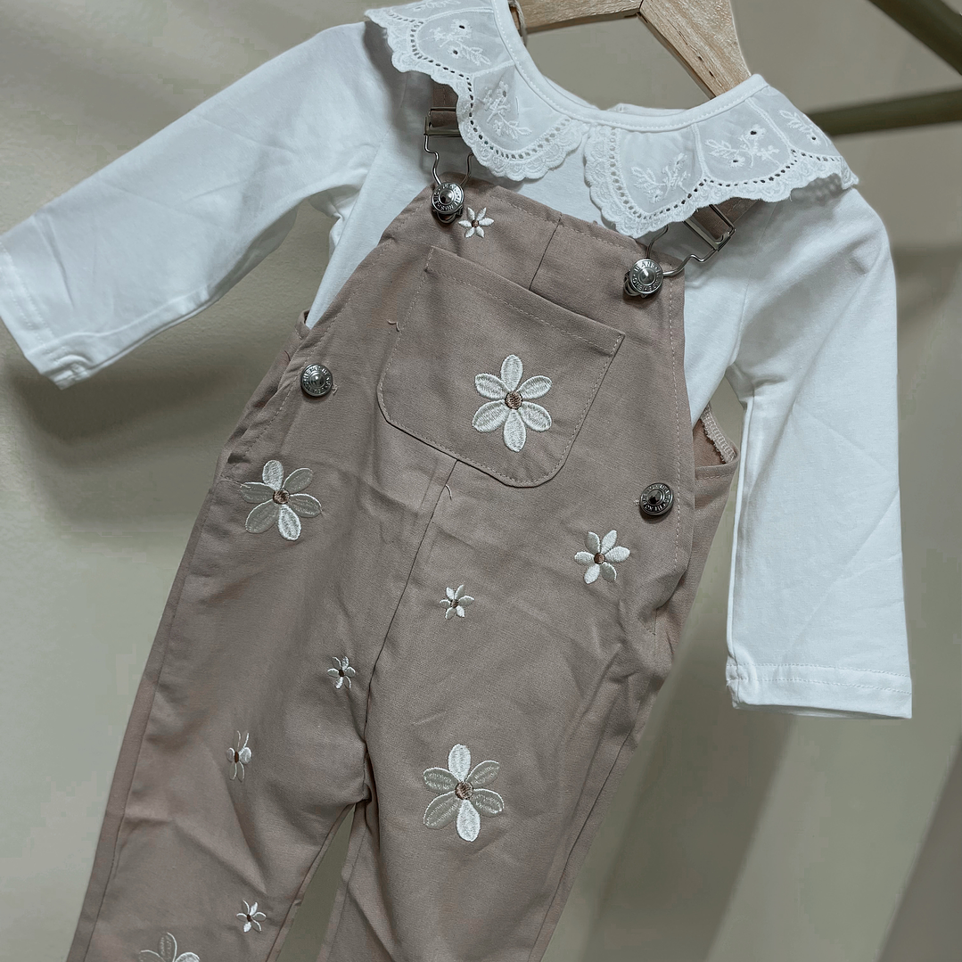 Jardinera pantalón + polera vintage  1