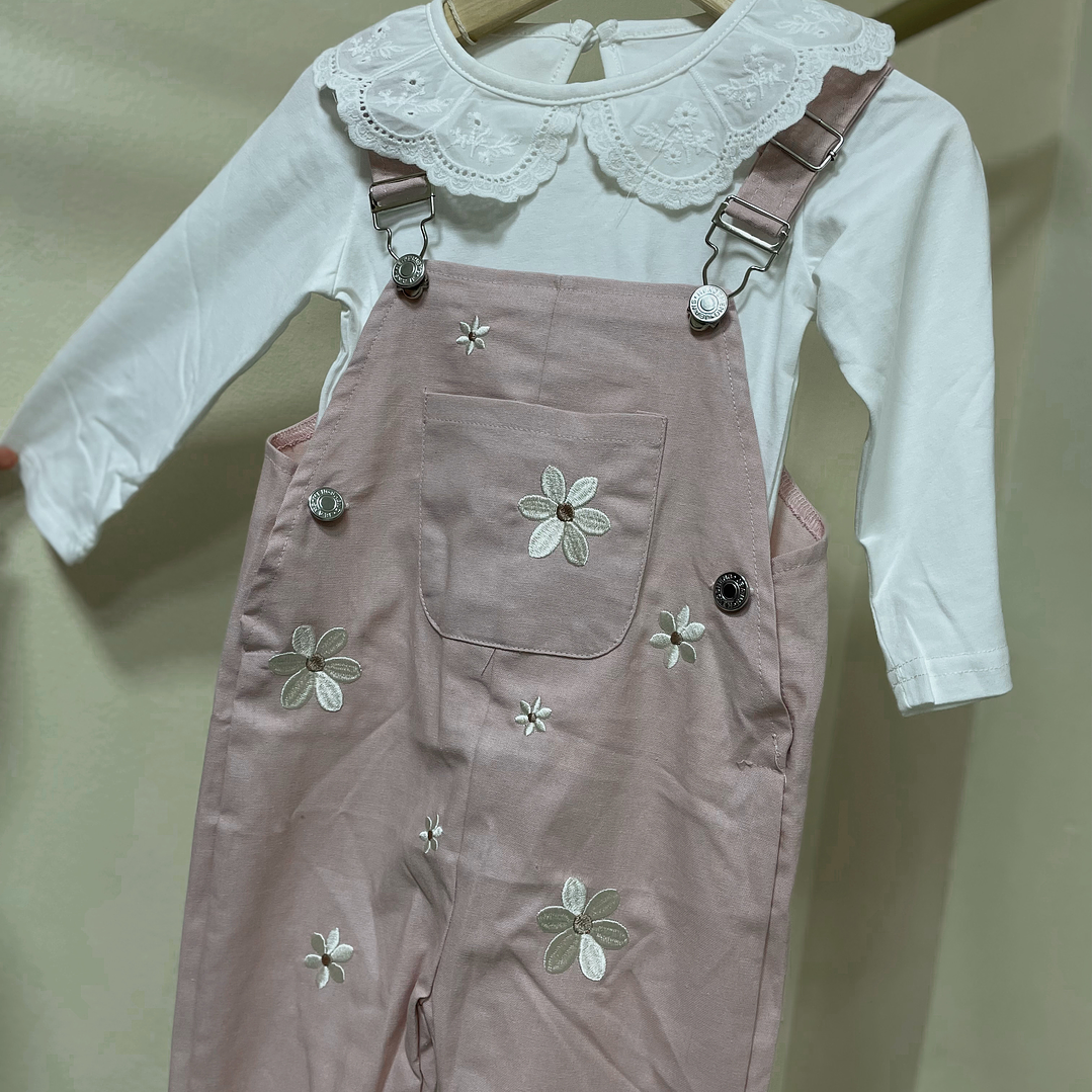 Jardinera pantalón + polera vintage  1