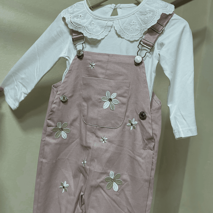 Jardinera pantalón + polera vintage  1