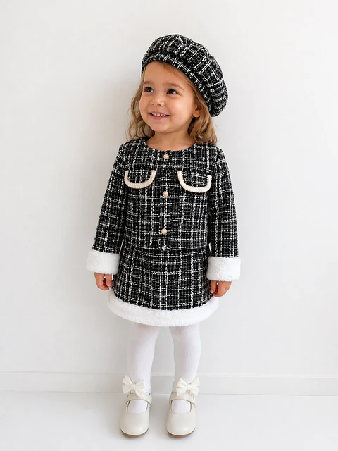 Conjunto Tweed 3 Piezas - Negro