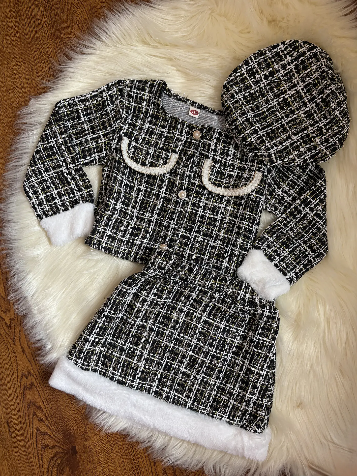 Conjunto Tweed 3 Piezas - Negro 2