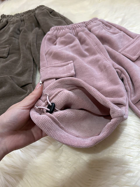 Pantalón Cargo - Forrado Rosa