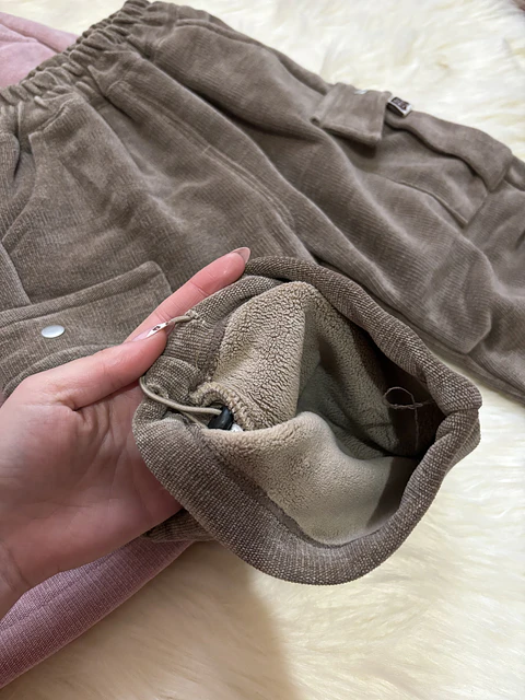 Pantalón Cargo - Forrado Marrón 
