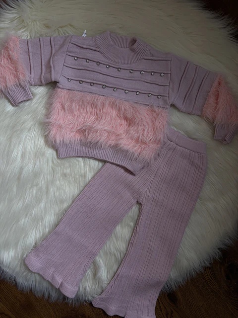 Conjunto Lanilla - Exclusivo Rosa