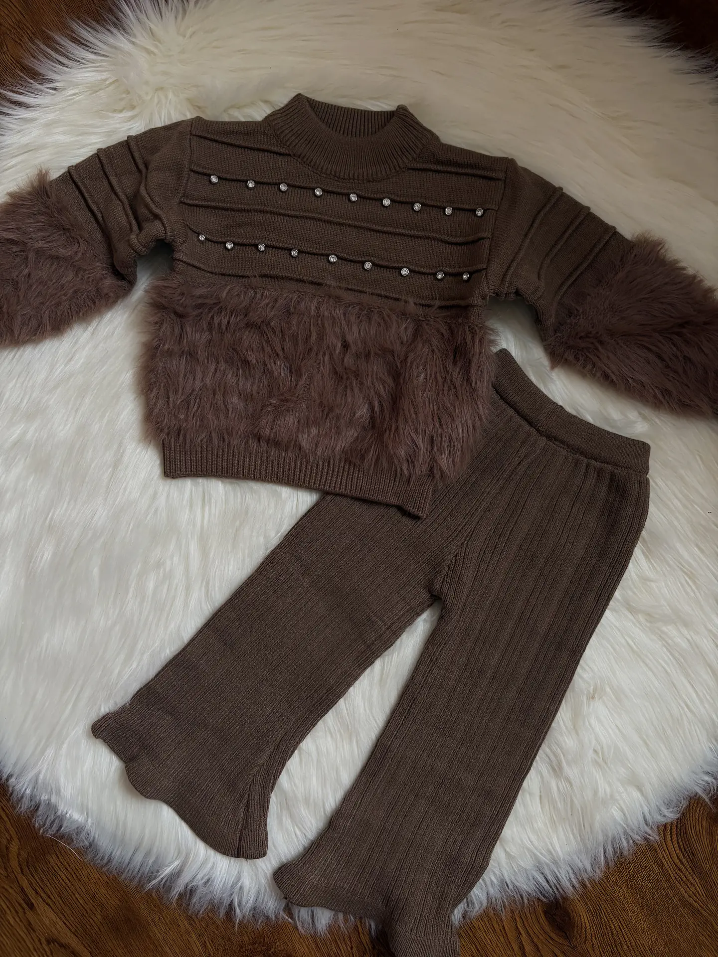 Conjunto Lanilla - Exclusivo Marrón  1
