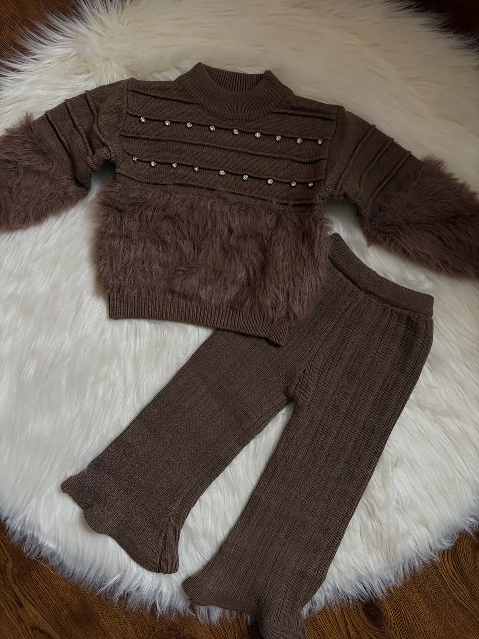 Conjunto Lanilla - Exclusivo Marrón  1