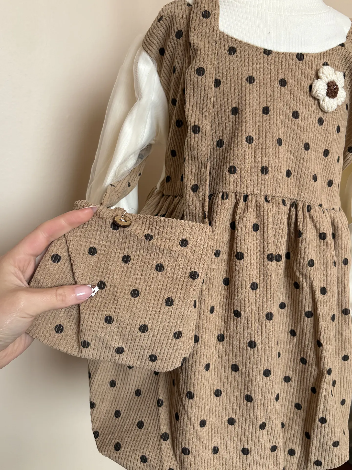 Vestido Beige - Cartera  4