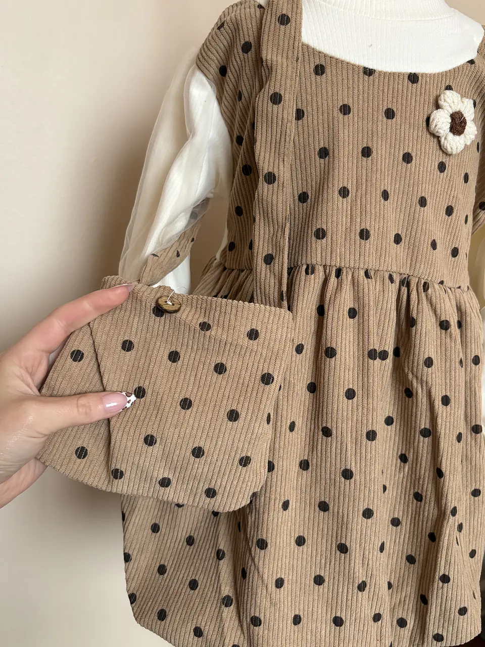 Vestido Beige - Cartera  4