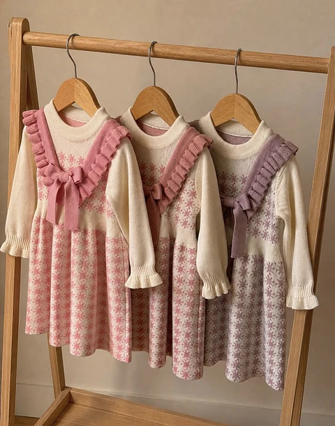 Vestido Lanilla - Lila