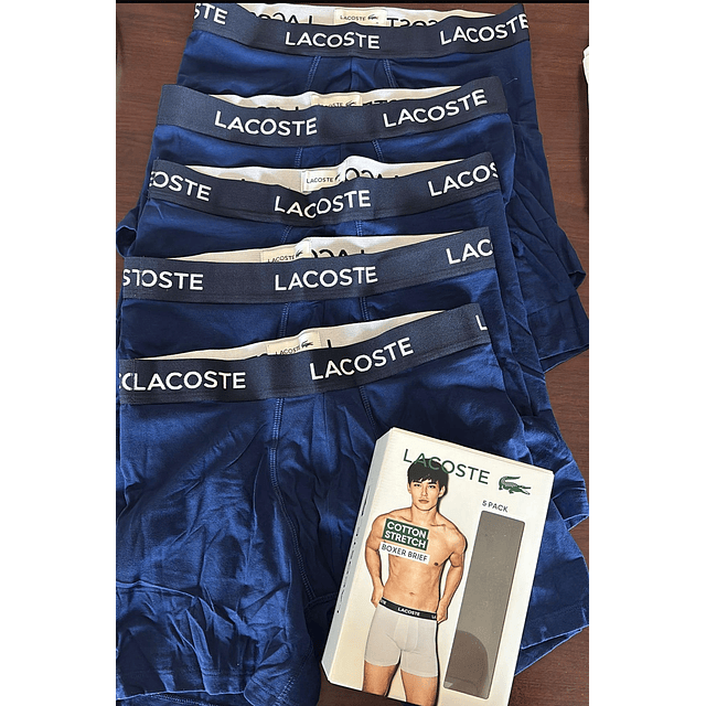 Pack de 5 boxer LACOSTE