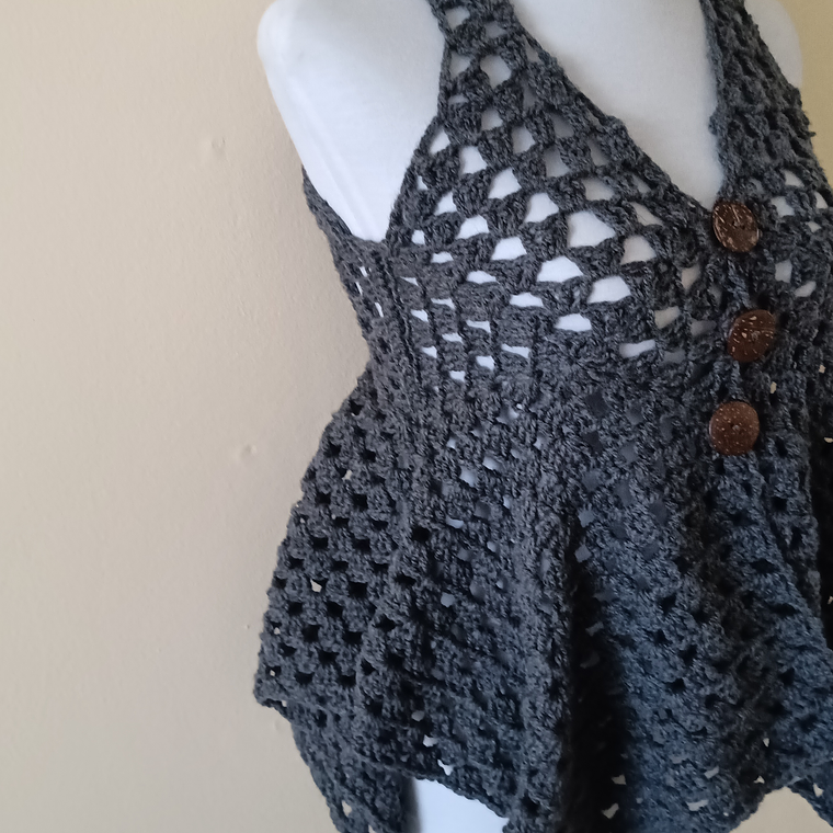 Top largo sin mangas 1