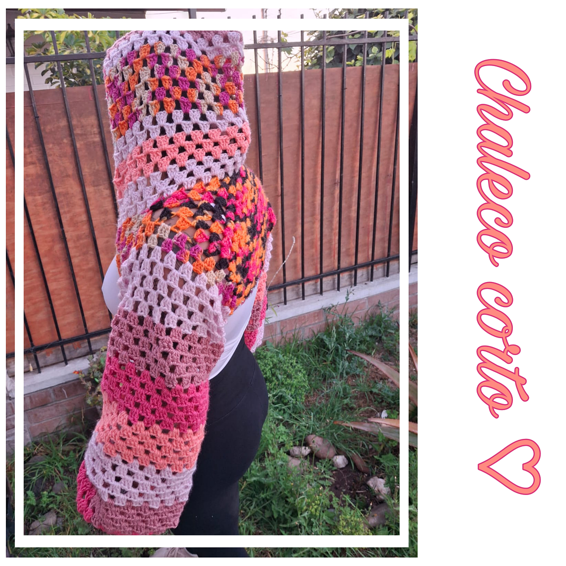 Chaleco corto multicolor 1