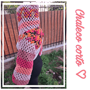 Chaleco corto multicolor