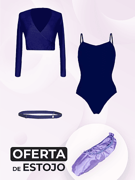 Set LONDON - Conjunto maillot alça fina, elástico de cintura e casaco