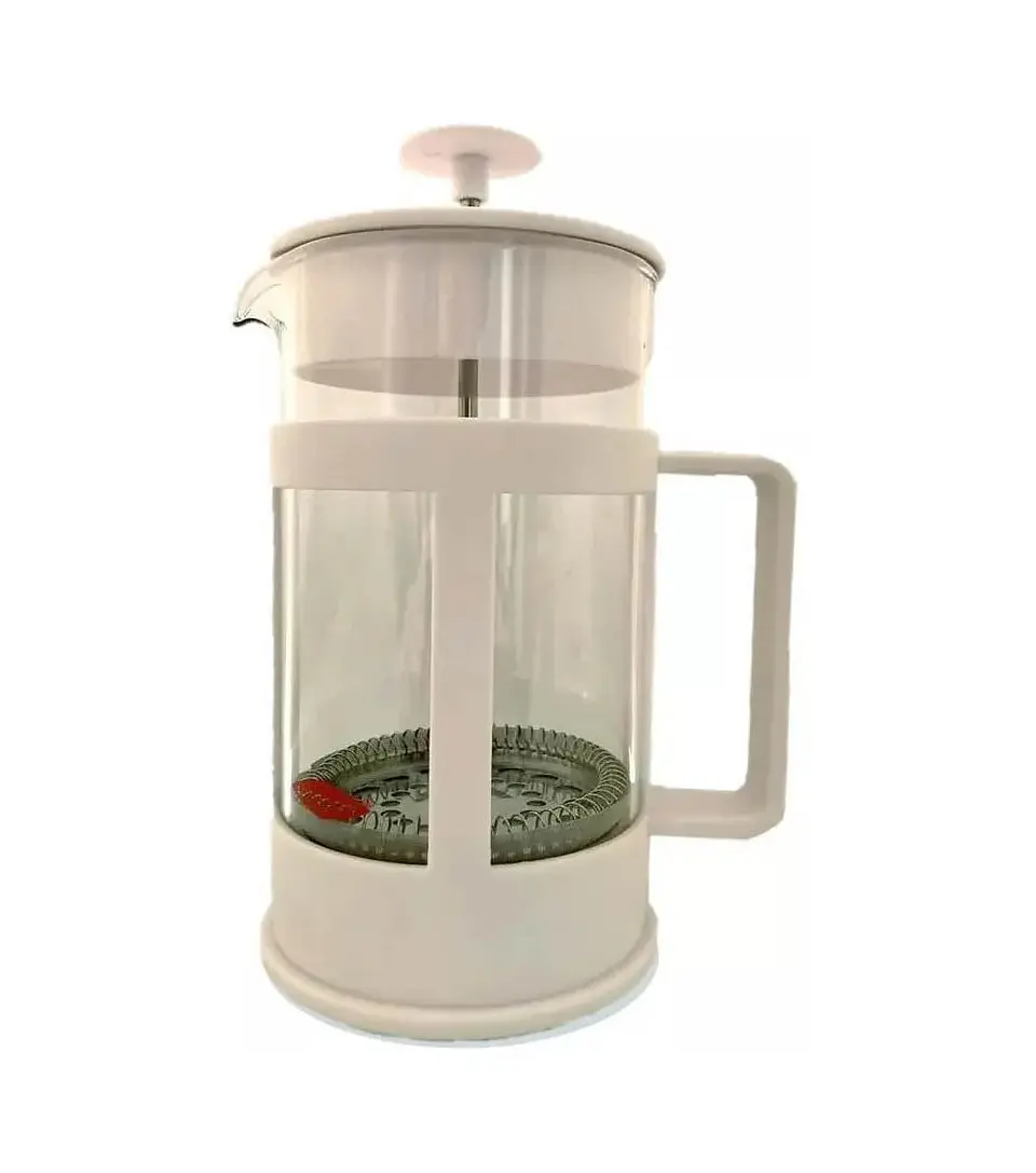 Cafetera Prensa Francesa Oroley Blanca para 6 Tazas 1