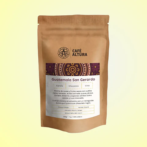 Café en grano "Café Altura - Guatemala San Gerardo" 250 gr