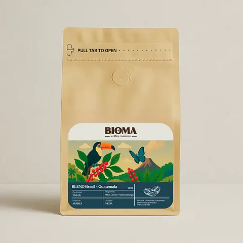 Café en grano "Café Bioma - Brasil-Guatemala" 250 gr