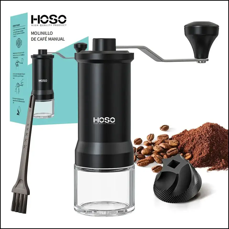 Molinillo de café manual HOSO negro 1
