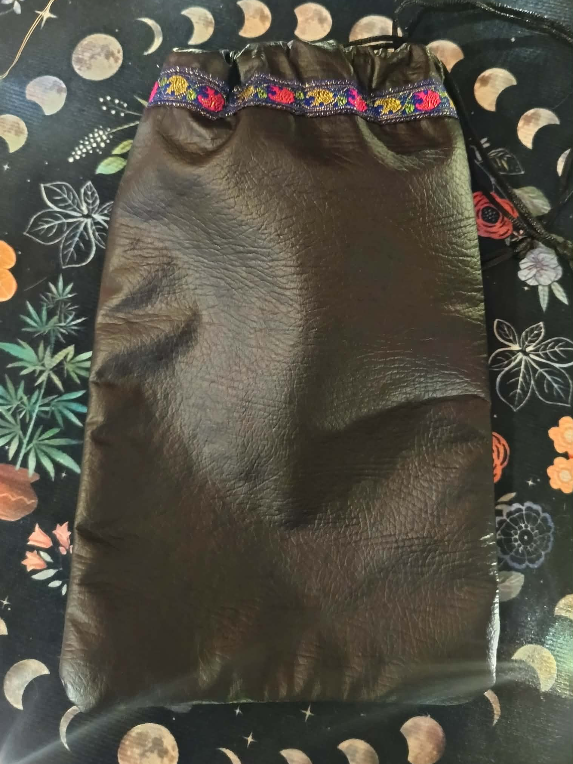 Sacos para Tarot Eco Cuero negro 1